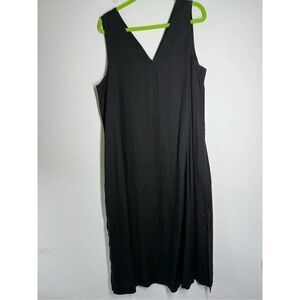 La Redoute Black Elegant Sleeveless Midi Dress – Size FR 46/ US 14 French Brand